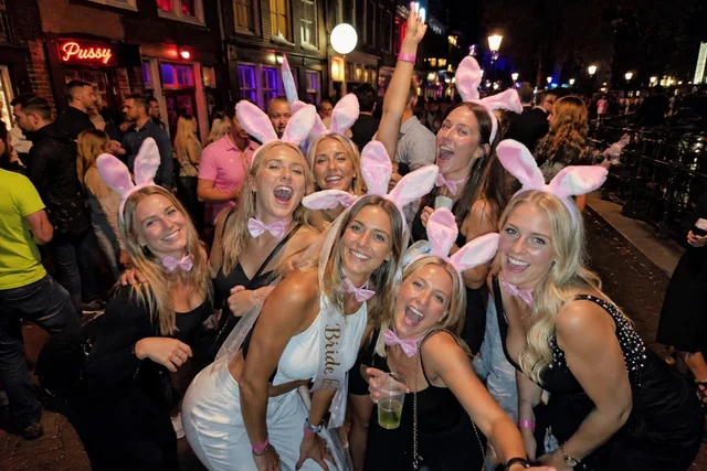 Bunny Barcrawl through Amsterdam nightlife